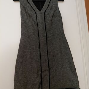 Banana Republic Gray V-Neck Mini Dress